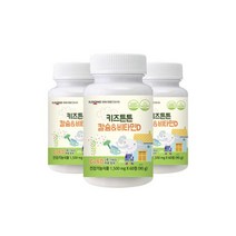 [일동생활건강] 키즈튼튼 어린이 칼슘 비타민D 60정 x 3병 총 6개월분 츄어블 뼈 건강식품 어린이영양제, 단일속성