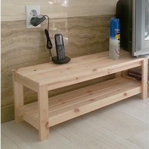 원목거실장 벤치 TV받침대 정리대 테이블 10t, 49cm, 100cm, 24cm