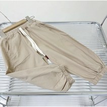 가을 남여 공용 8부 아동면바지