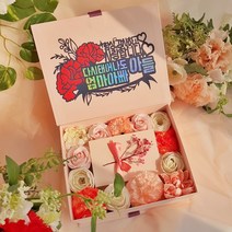 라알레그리아 반전 용돈박스 반전케이크 어버이날 카네이션 부모님 선물 생신 현금선물 시어머니 환갑 칠순, 카네이션 신형 투톤 살구, LED 조명 무드등 선택함, 어버이날 토퍼 (딸) 선택함