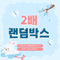 [곰띵문구점] 포용 다꾸 골고루 2배 랜덤박스(도무송 스티커/떡메/랩핑지/포카/인스), 4만박