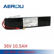 aerdu 36v 7.5ah 10.5ah 10s3p 18650 liion 배터리 팩 수정 스쿠터 전기 자동차 용 고전력 bms xt30 jst2p with holder, 36v 10.5ah
