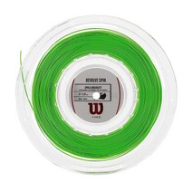 윌슨 Wilson 리볼브 스핀 16 그린 테니스 스트링 - 16 게이지 세트 정품보장, Revolve Spin