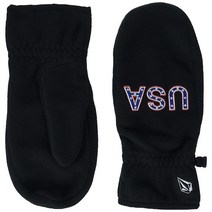 Volcom 남성용 Usst 플리스 겨울 장갑 Black X-Small