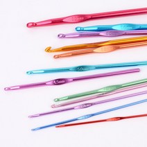 [미스릴리] 컬러 뜨개질 코바늘 세트 뜨개 바늘 셋트 12P