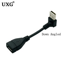 VR 메타버스 가상현실 체험 헤드셋 휴대폰호환 컨트롤러 90도 각진 USB 연장 케이블 2.0 TV PS4 속도 데이, 03 Down_01 10cm