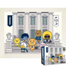 퍼즐피플 카카오 리틀 라인프렌즈 직소퍼즐 시리즈, 500p, 500 800P, 프렌즈 유니버시티 500P 액자포함(화이트)