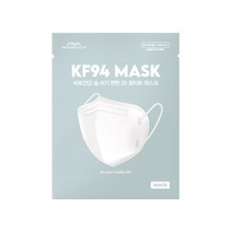 2D KF94 새부리 중형마스크 (50매), 화이트, 50매입