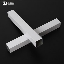 칼라 각관 흰색 화이트 알루미늄 각파이프 6미터 3T, 50x25x1.2mm 6미터, 1개