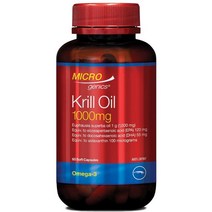 New ZeaLand직구 Microgenics 크릴 오일 아스타잔틴 1000mg Premium Quality 60capsule 1팩, 수량, 상세참조