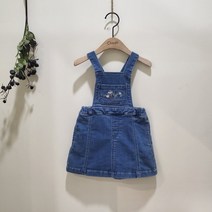 [치크] F/W데님 오버롤 원피스