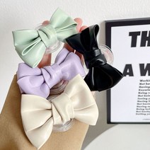 파스텔 큰 리본 그립톡 에폭시 스마트톡 입체, 그린