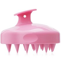 두피관리용 머리마사지기 FREATECH 두피 마사지기 샴푸 브러시 관리를 위한 실리콘 강모 비듬 제거 및 모발 성장을 샤워 헤어 스크러버 엑스폴리에이터 습식 ampamp 남성 여성, [05] 분홍색