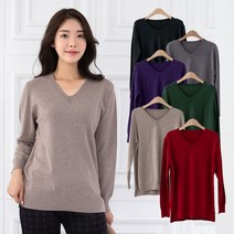 엄마옷 모슬린 니트 브이넥 티셔츠 TS109116마담 미시옷 50대 중년여성의류 60대 엄마옷 빅사이즈 할머니옷 여성옷