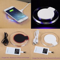 QI 무선 충전 충전기 모듈 패드 + 수신기 For iPhone 12 11pro max 8 7 6s plus 삼성 huawei 용 무선 충전, 01 WHITE_04 for Android B