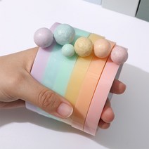 캠아웃도어 컬러 테이프공 테이볼 세트 만들기 찐득볼테이블 말랑이 야광 주물력 공놀이 유니커볼 파스텔컬러 장난감, G.파스텔컬러2cm 6롤