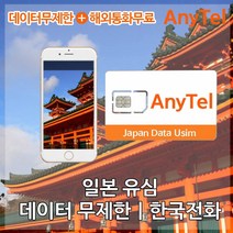 일본유심 소프트뱅크 도코모 무제한 데이터 인천 김해 대구 공항유심 후쿠오카 출장 여행유심, 3일_소프트뱅크_매일1GB 연속, 1개