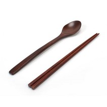 [모비딕컴퍼니] 빙수스푼 젓가락세트 우드젓가락세트 원목젓가락 스텐수저 수저 숟가락, 잇★ 옻칠 나무 숟가락 젓가락세트 음식요리젓가락 젓가락, [좋아요]
