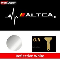 좌석용 반사 비닐 자동차 창 스티커 이비자 큐프라 아로나 Ateca 코르도바 엑세오 레온 미이 타라코 톨레도 아로사 알티아 알함브라, Altea+4 Pieces