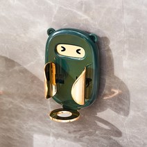 현관 정리대 욕실 전동 칫솔 스탠드 랙 성인 아기용 벽걸이 형 홀더 Traceless 정리 선반 액세서리, 03 A-Green