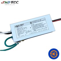 공식 에스엠디텍 LED 조명기구용 컨버터 안정기 KC KS인증, 1개, KS절연 36V 15W 컨버터 플라스틱