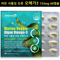 미세조류 오메가3 마린 식물성 플랑크톤 DHA EPA 60정
