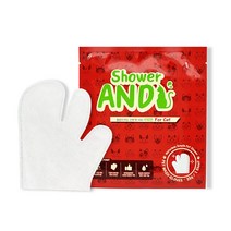 샤워앤 물없이 하는 간편 펫샤워 고양이 워터리스 목욕티슈 물티슈 장갑형샤워티슈 10매입, 1box