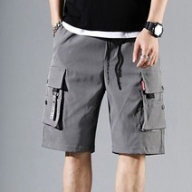 남성 여름 바지 편안한 밴딩 카코 패션 반바지 #9999EA