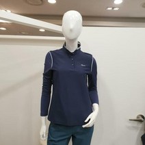 이랜드 [올포유]올포유 여성 봄 간절기 신축성짱 요꼬에리 스포츠 캐주얼 티셔츠 AWTPL1481_동아 강북점, 네이비/100_1
