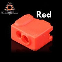 Trianglelab 고품질 카트리지 히터 Boc 실리콘 양말 화산 엔 노즐 용 가열 블록, 3 PCS_RED