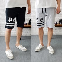 코코로맨틱 레터링 2선 트레이닝 남자 숏팬츠 6종
