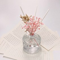 100ml 원형 디퓨저 만들기 세트 ( DIY SET ), 화이트 안개꽃 ( 얇은 ), 시트로넬라&시트러스