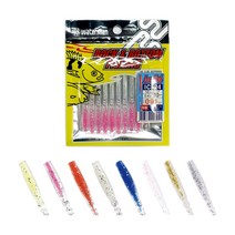 워터맨 아이스피쉬 ICF24 볼락웜 전갱이 송어 루어채비 소프트베이트, 092(GLRD)