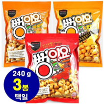 뻥이요 대용량 240g 3봉 카라멜/ 치즈/ 오리지날 택일 지퍼백 노래방뻥이요, 카라멜3, 3개