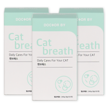 닥터바이 캣 브레스 고양이 기침 재채기 기관지 호흡기 특허소재 영양제, 3세트(35%할인)