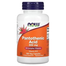 나우푸드 판토텐산 500mg 베지 캡슐 100정, 1개, 기본