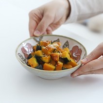 오반자이 하이비스커스 원형 찬기 14cm 일본 그릇 식기 빈티지식기 레트로식기 반찬그릇 개인그릇, 하이비스커스 원형 찬기 14cm[베이지]