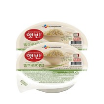 [한끼]햇반 발아현미밥210gX2 간편식 아침대용 캠핑 자취생 필수품 간단식사 CJ 1개2개3개4개5개6개7개8개9개10개11개12개13개14개15개16개17개18개19개20개 1, 27세트