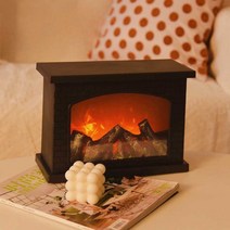 벽난로 무드등 불멍 모닥불 캠핑 인테리어 조명 LED, 소형휴대용모델배터리장착모의숯불