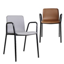 체어아울렛 크랩볼트 암체어 철제의자 카페의자 업소용의자, 블랙