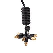 점적테이프 점적호스 호스밴드 4567 웨이 교수형 스프링클러 키트 분무 노즐이있는 47mm 호스 정원 관개 온실 물방울 급수 오버 헤드 노즐, 7방향
