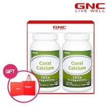 [지앤씨] [GNC] 코랄칼슘 마그네슘 앤 비타민 D (180캡슐) 3개월분 x2개 선물세, 상세 설명 참조, 상세 설명 참조