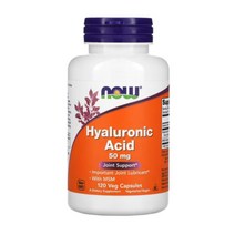 나우푸드 먹는 히알루론산 에씨드 히알루로닉 애씨드 소듐하이알루로네이트 MSM 식이유황 50mg 120캡슐, 120개