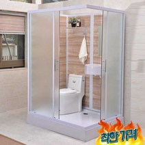샤워장 간이 샤워부스 조립식 샤워실 -, 1.2x1.0 화장실 정문