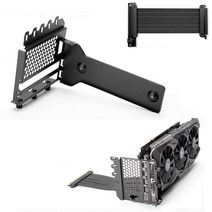 컴퓨터 쿨링 PHANTEKS V-GPUKT 3.0 수직 스탠드 180 90도 그래픽 카드 브래킷 PCI-E 3.0x16 케이블 세트 RTX3060 2080 2060, 한개옵션0