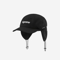 슈프림 패커블 이어플랩 캠프캡 블랙 - 22FW Supreme Packable Earflap Camp Cap Black - 22FW