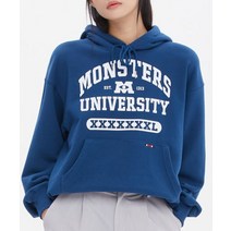 ROMANTIC CROWN 몬스터대학교 X 로맨틱크라운아치 로고 후드_블루 MONSTERS UNIV RMTCARCH LOGO HOODIE_블루