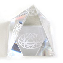 크리스탈피라미드(8cm) - 12각히란야 국내산 의식상승 국내산, 1개, 1개