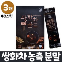 쌍화차 분말 스틱 쌍화농축분말 쌍화농축액 대추 건강차 보양용 차, 3개, 40스틱