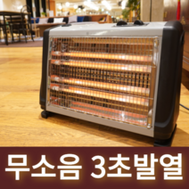 가정용 전기 난로 사무실 히터 업소용 난방기 실내 난방기구 스탠드 스토브 가게 카본, 2단난로 중형 (300대한정)